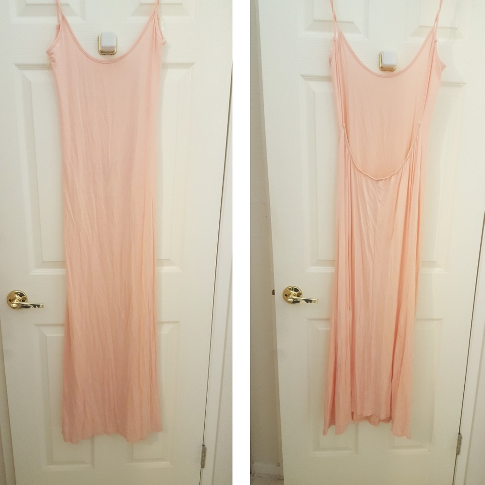 Loila USA Peach Orange Beach Cover-up Maxi Dress